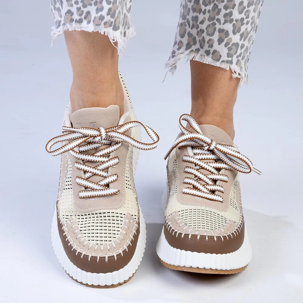 Madison Stitch Beige Multi Sneaker.