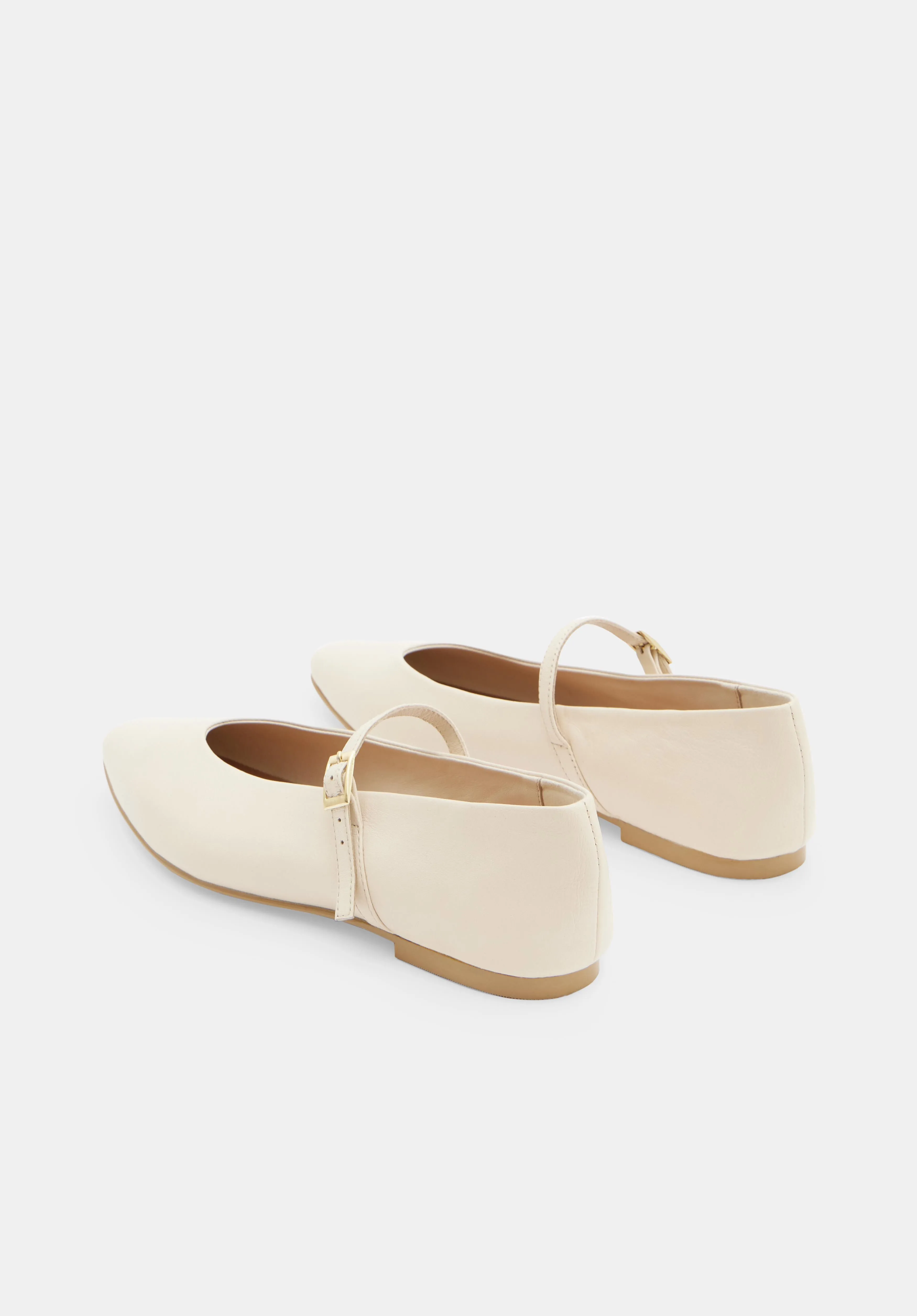 Maeva Mary Jane Leather Flats