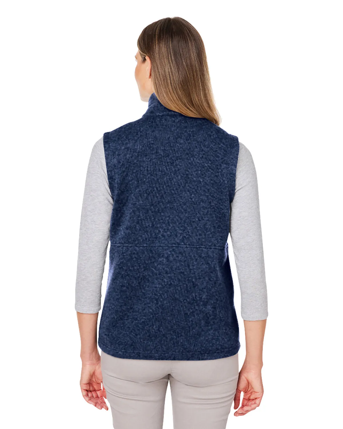 Marmot Ladies Dropline Sweater Fleece Vests, Arctic Navy