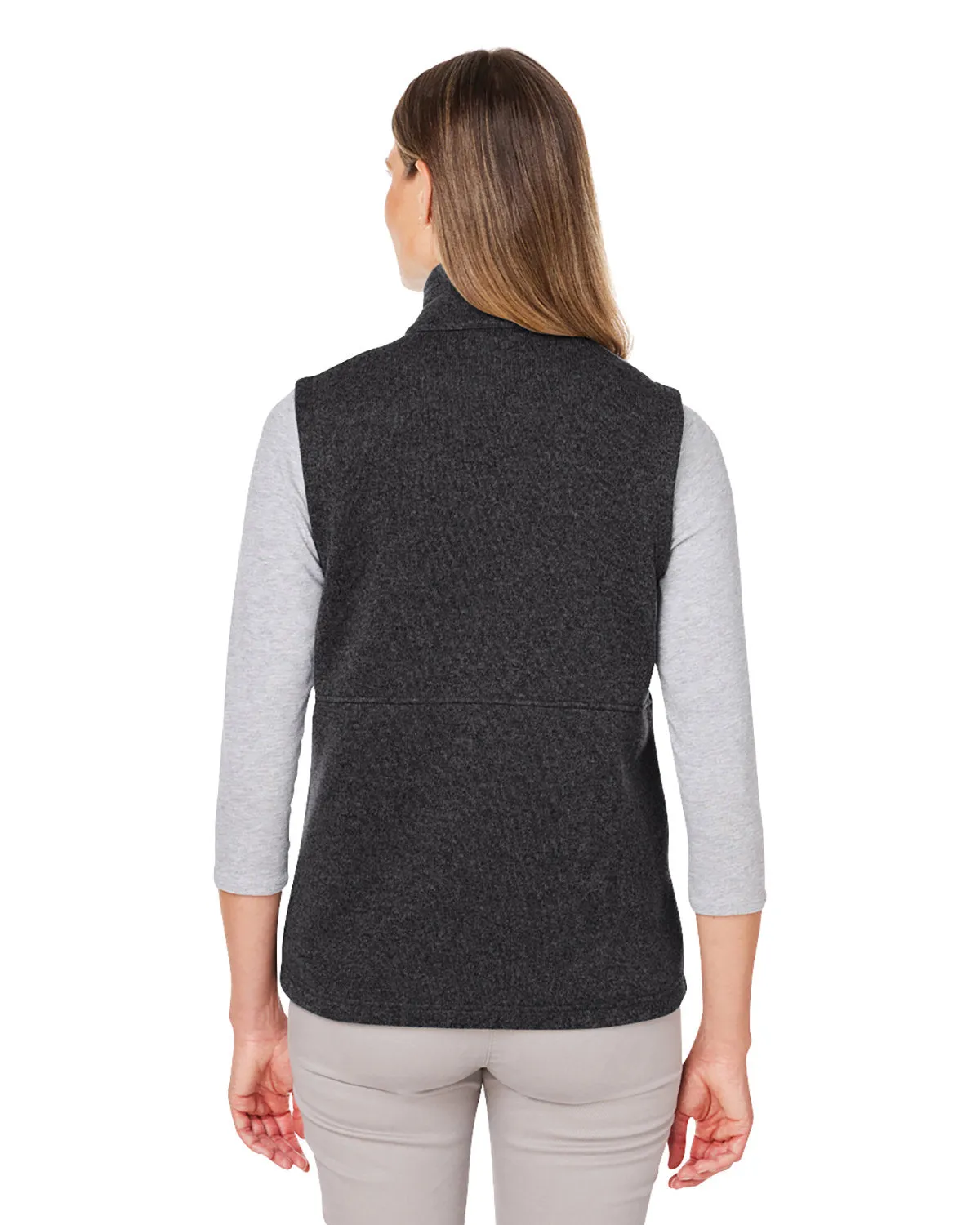 Marmot Ladies Dropline Sweater Fleece Vests, Black