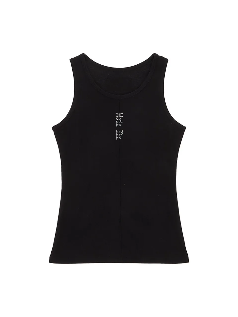 Matin Kim Rib Cotton Logo Tanks and Camisoles