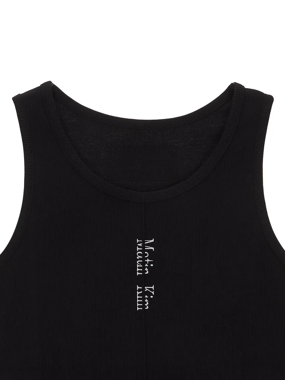 Matin Kim Rib Cotton Logo Tanks and Camisoles