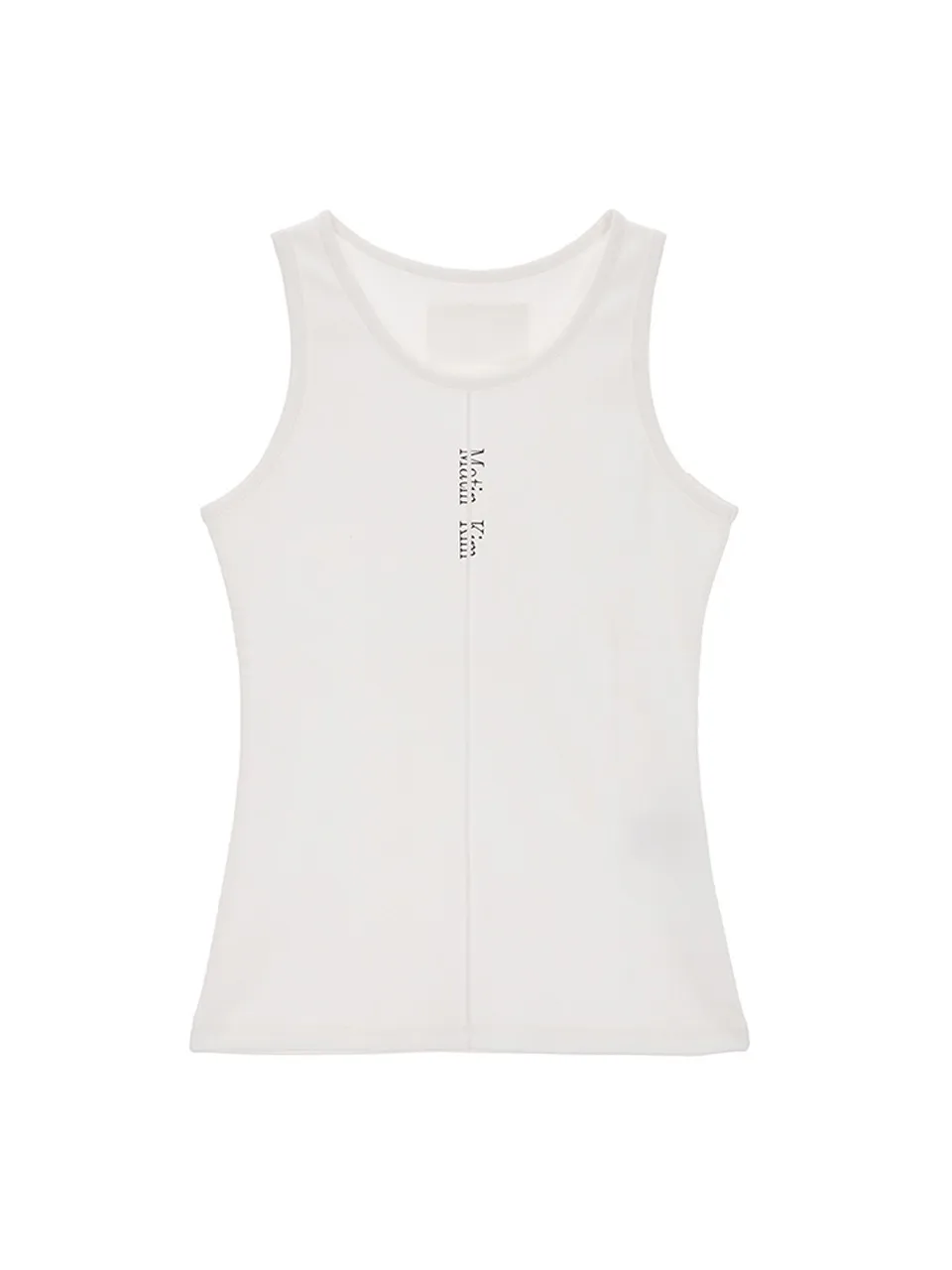 Matin Kim Rib Cotton Logo Tanks and Camisoles