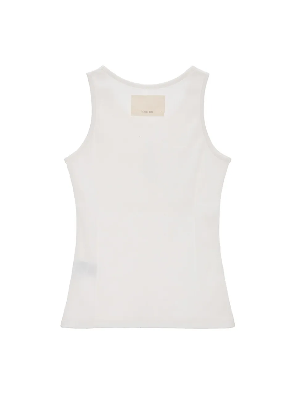 Matin Kim Rib Cotton Logo Tanks and Camisoles