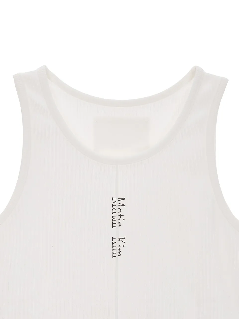 Matin Kim Rib Cotton Logo Tanks and Camisoles