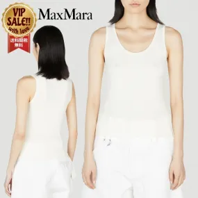 MaxMara Rib U-Neck Cotton Tanks & Camisoles