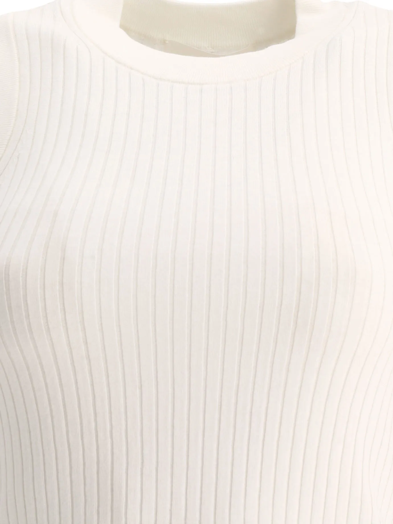 MaxMara Ribbed Cotton Tanks & Camisoles