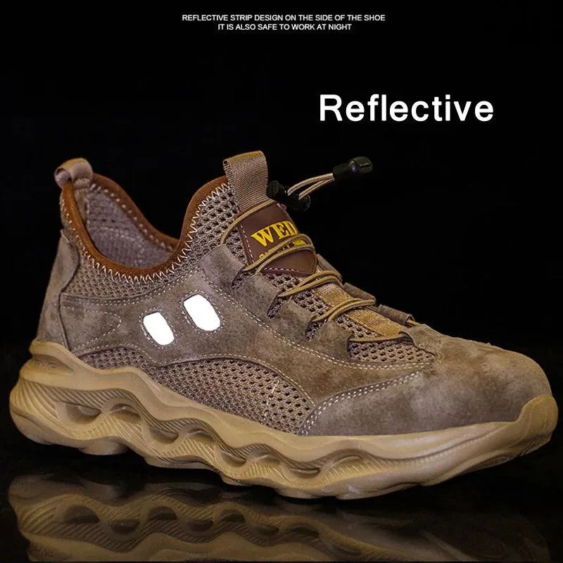 Men's Breathable Work Sneakers - CSR22 Casual Safety Shoes