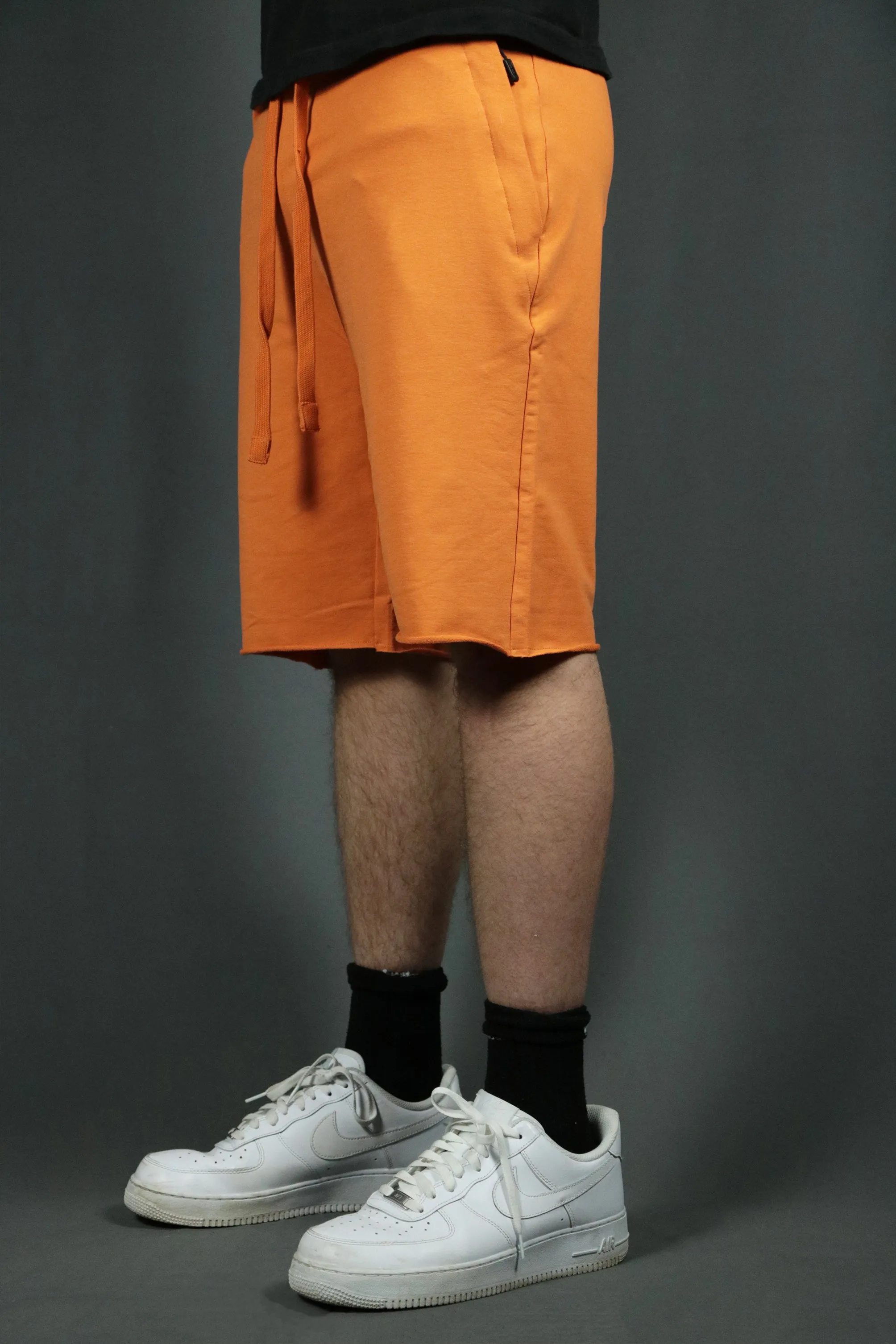 Men's Orange French Terry Shorts | Jordan Craig Terry Towel Shorts