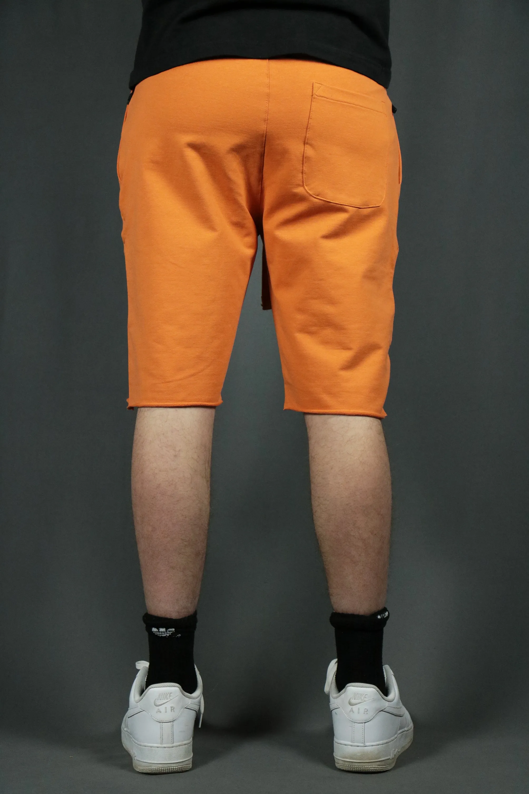 Men's Orange French Terry Shorts | Jordan Craig Terry Towel Shorts