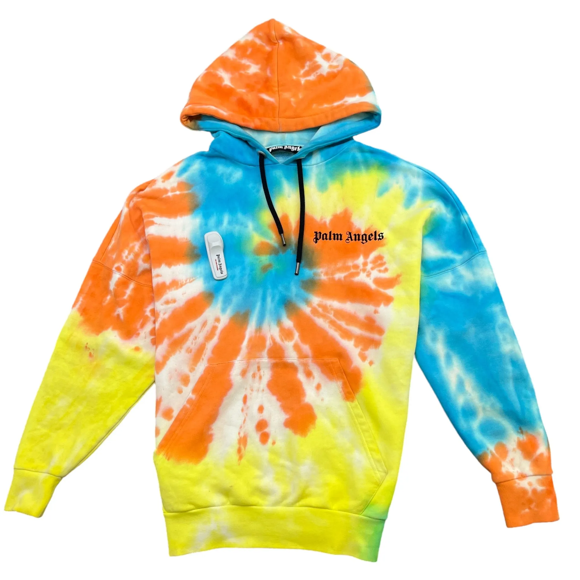 Men's Tie Dye Logo Hoodie - Multi-Coloured - Size Small