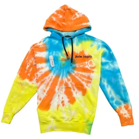 Men's Tie Dye Logo Hoodie - Multi-Coloured - Size Small