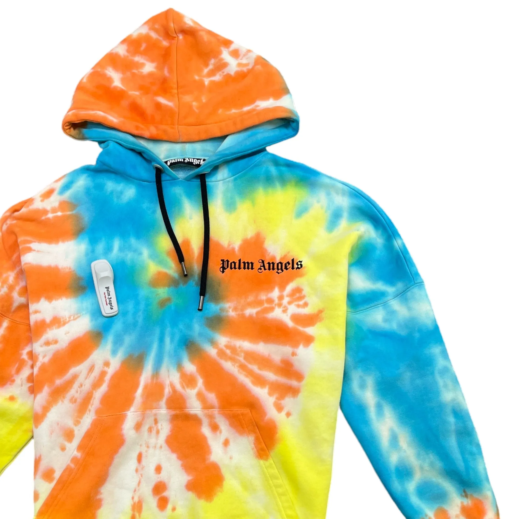 Men's Tie Dye Logo Hoodie - Multi-Coloured - Size Small