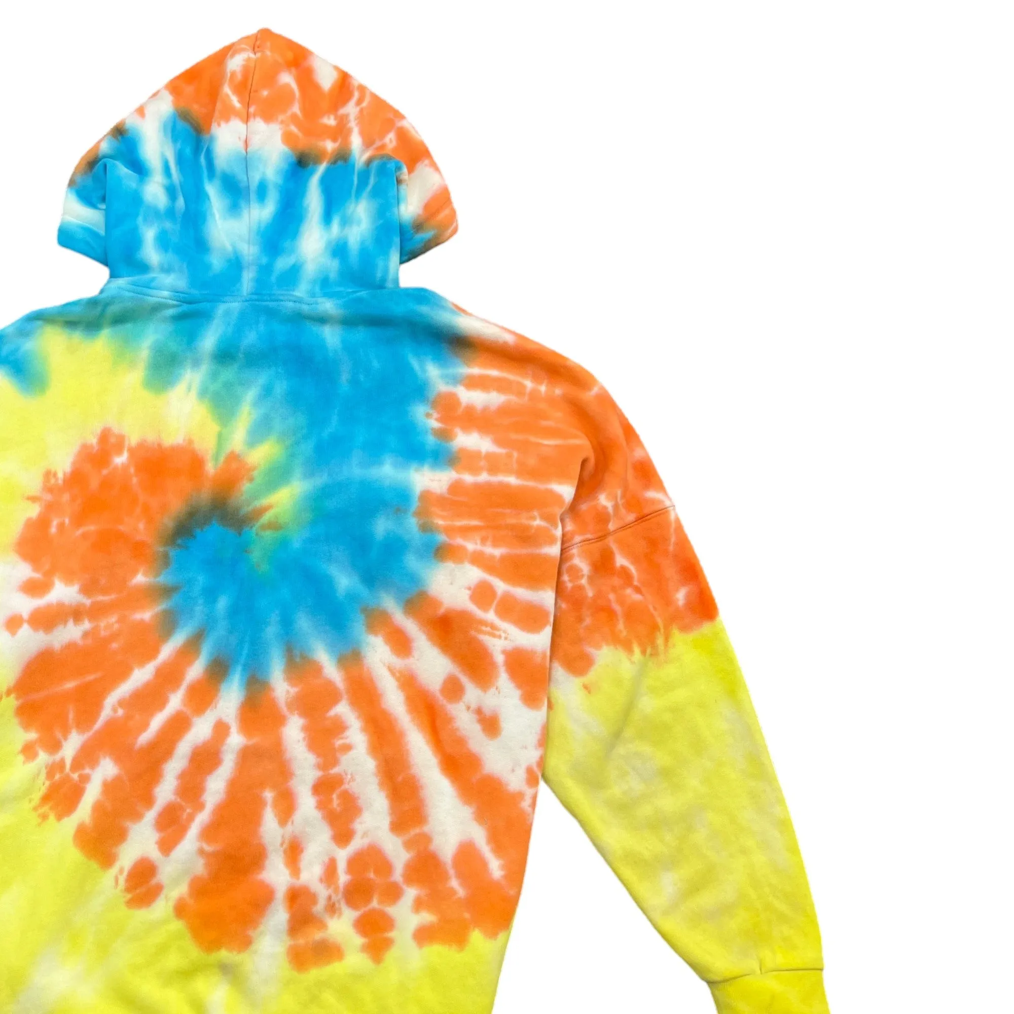 Men's Tie Dye Logo Hoodie - Multi-Coloured - Size Small