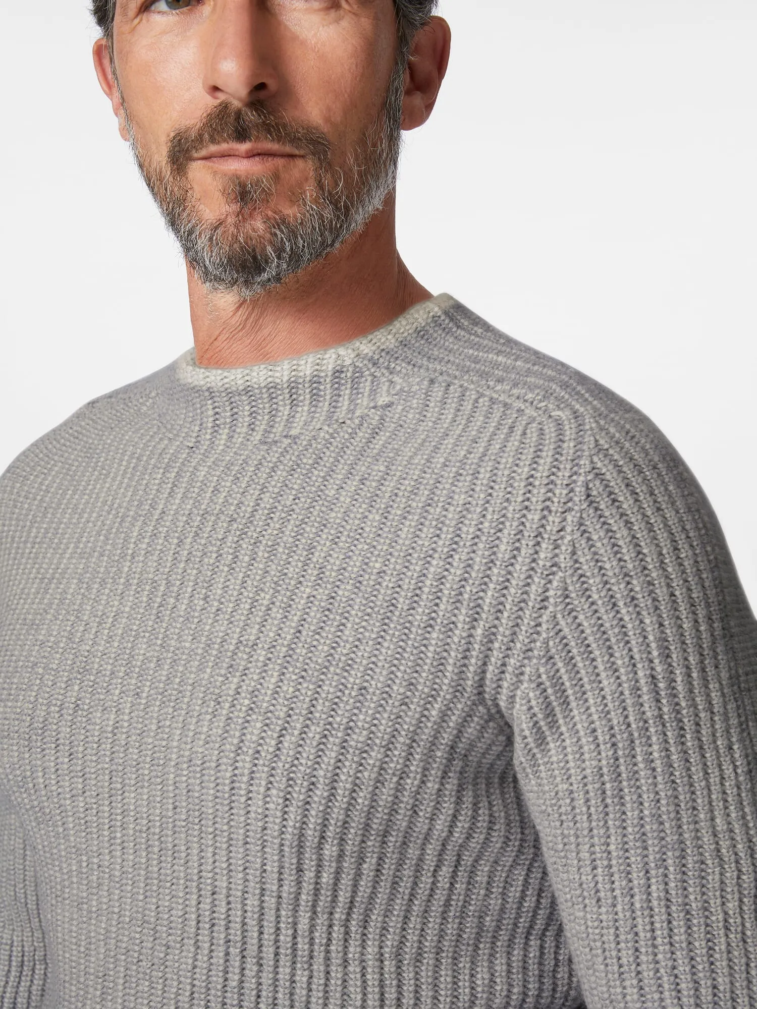 Men's sweater rib, Grayish | Manufactum