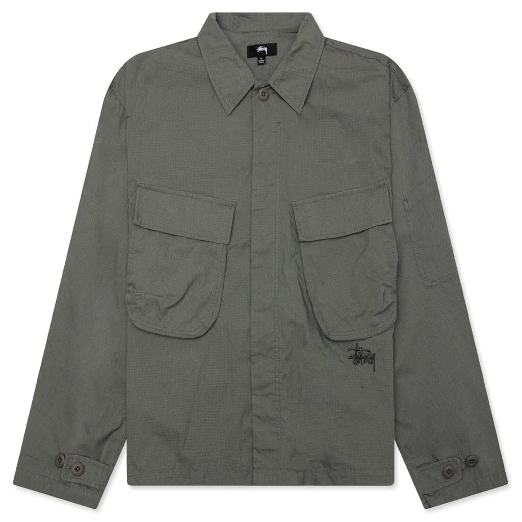 Military L/S Over Shirt - Olive