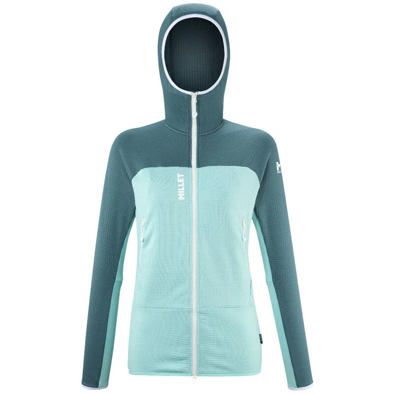 Millet Fusion Grid Hoodie for Women - Fleece Jacket