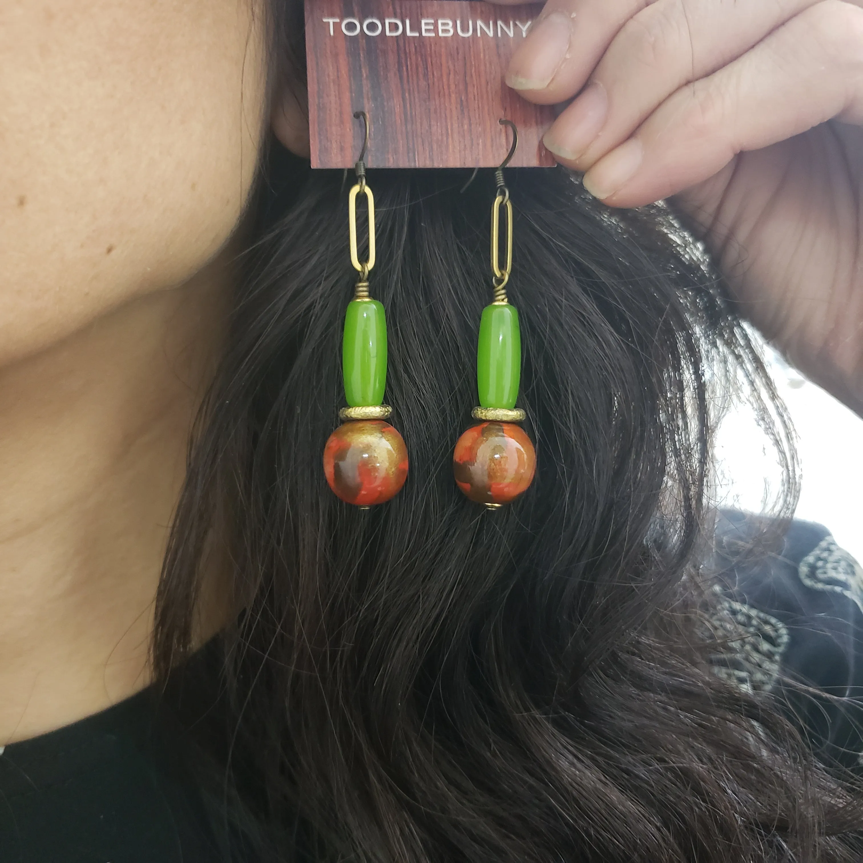 Moon Drop Earrings - Stacked Design | Order Online