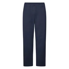 Navy Blue Colorful Twill Pants