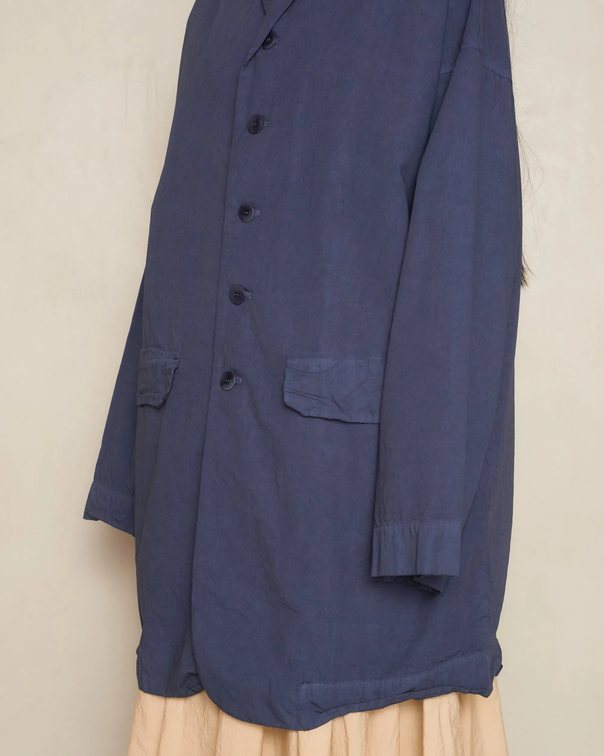 Navy Long Blazer