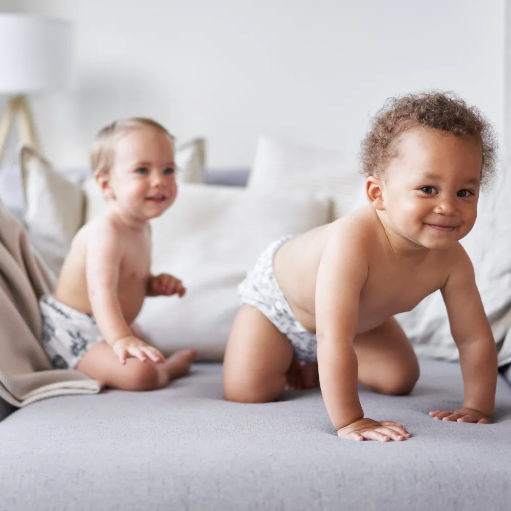 Navy Striped Newborn Pants