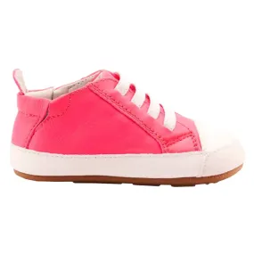 Neon Pink Baby Eazy Jogger Shoes by Old Soles