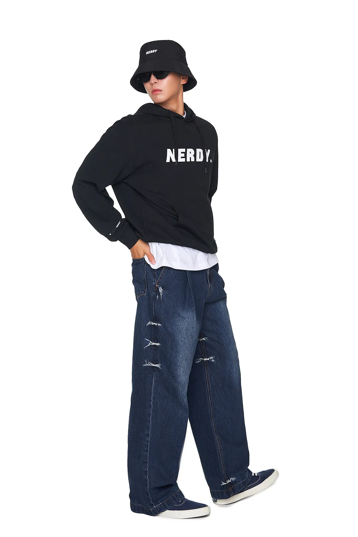 Nerdy 23SS Big Logo Pullover Hoodie - Shop Now