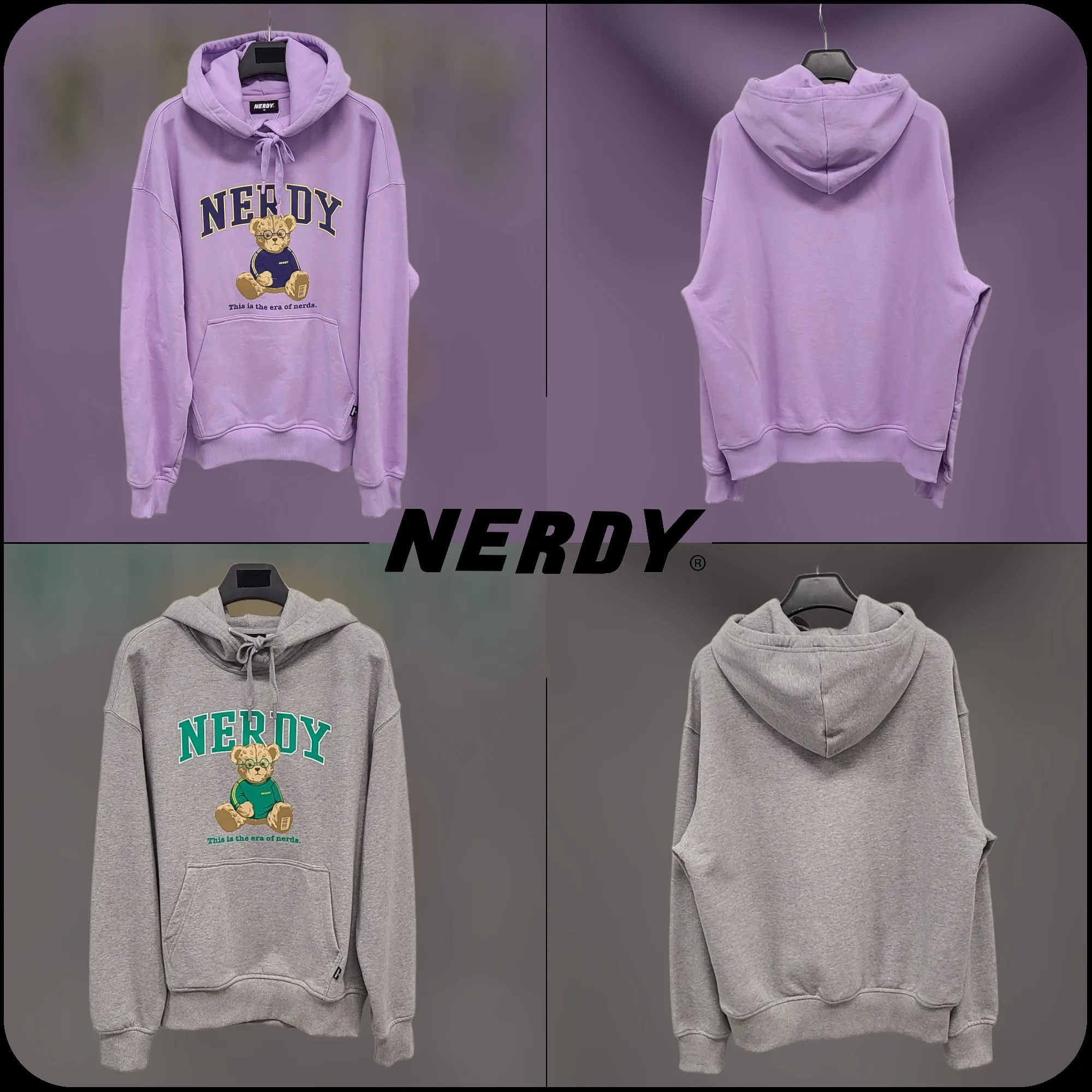 NERDY 23SS CLEVER NEDDY Pullover Hoodie