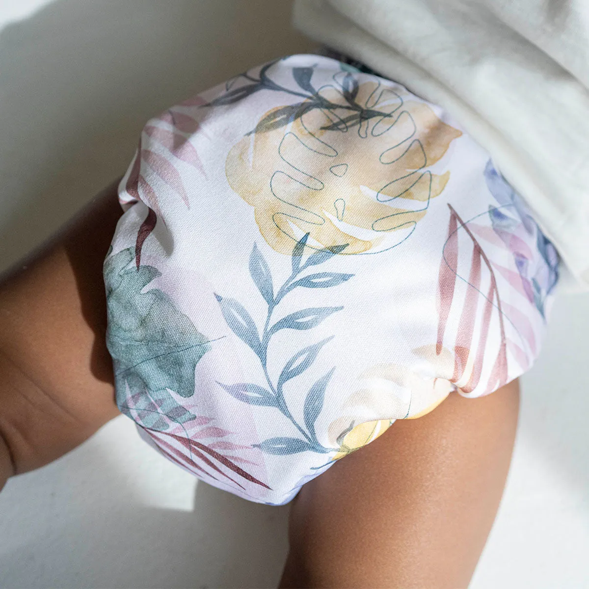 Newborn Baby Pants | Monstera Print