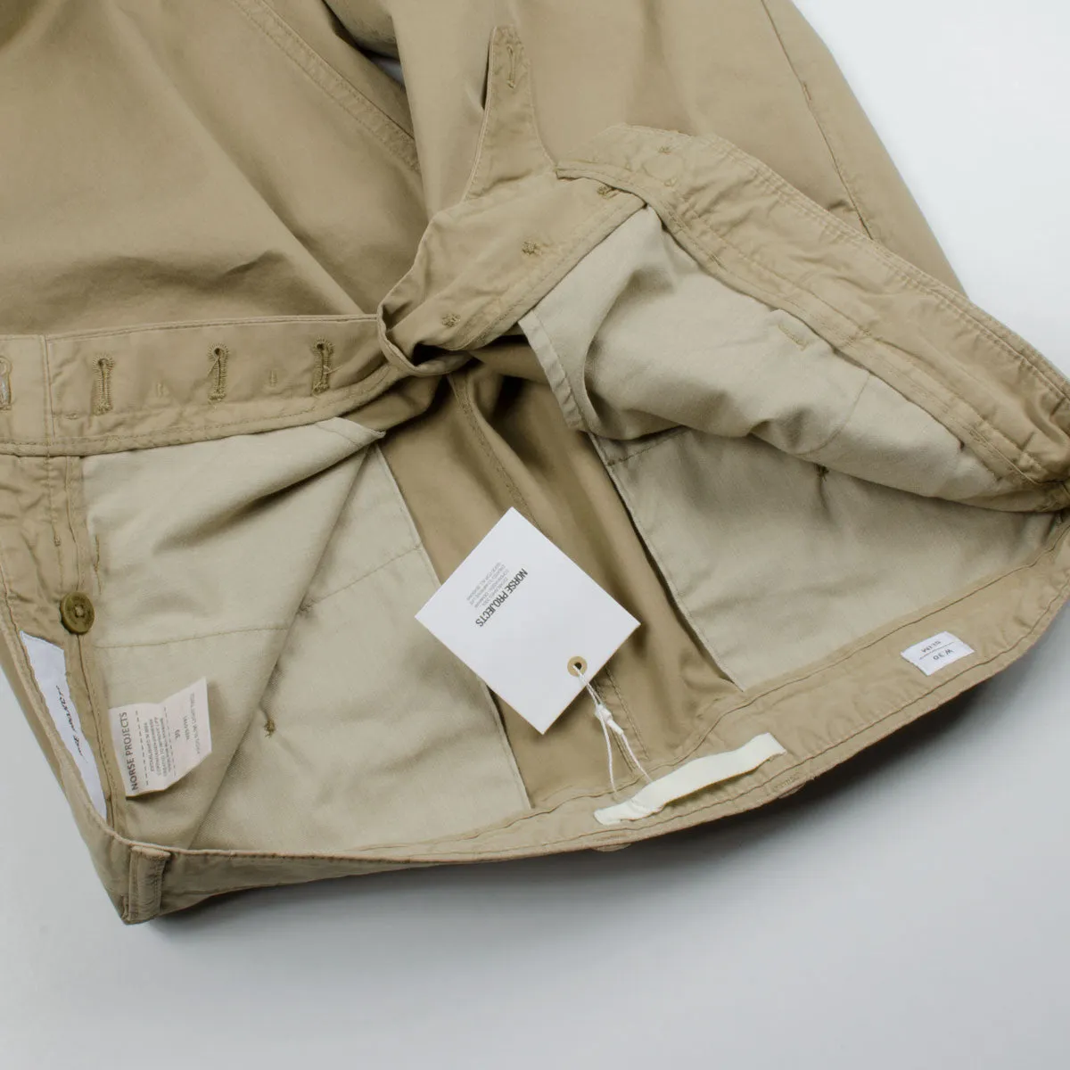 Norse Projects Aros Slim Fit Light Twill Chinos Khaki Beige