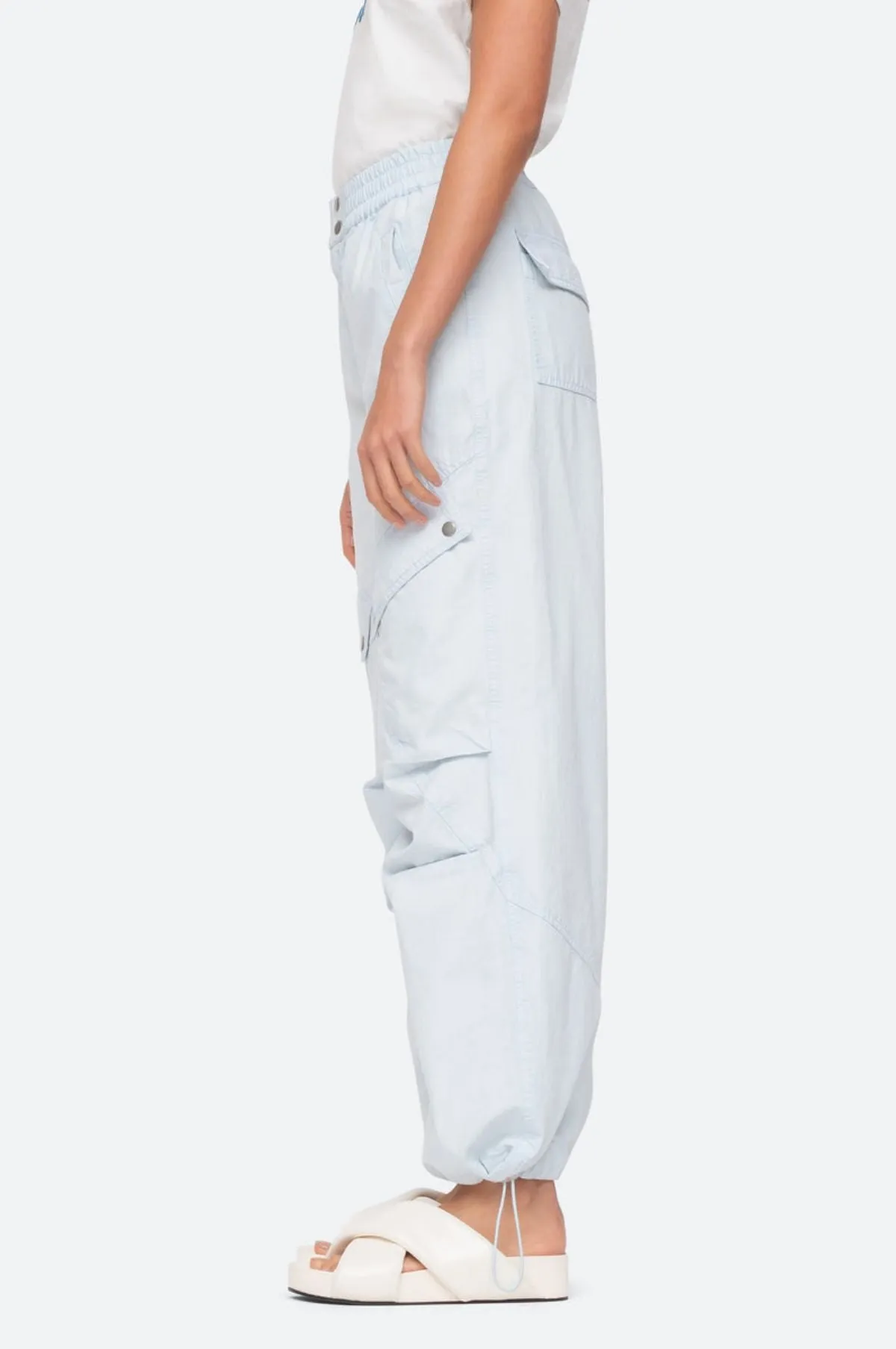 Nyla Twill Pants Blue