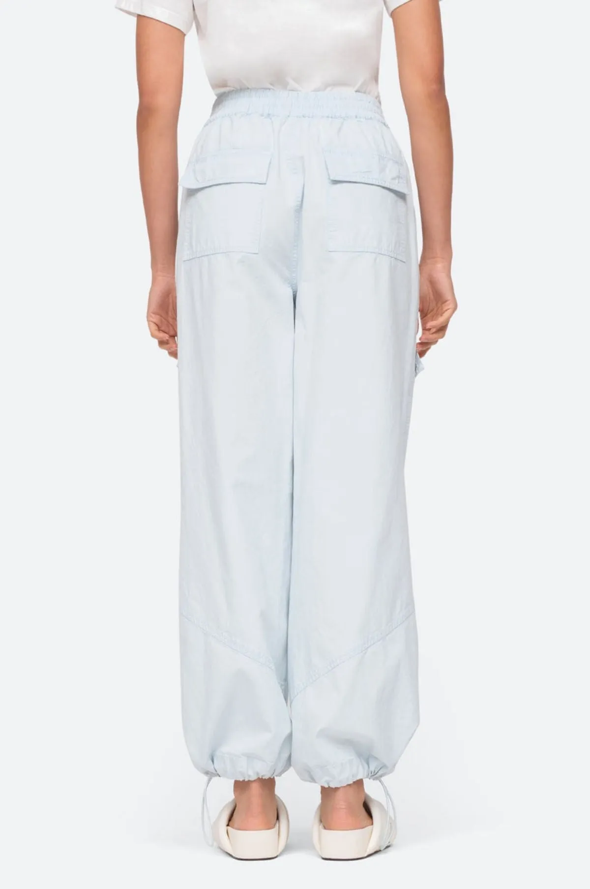 Nyla Twill Pants Blue