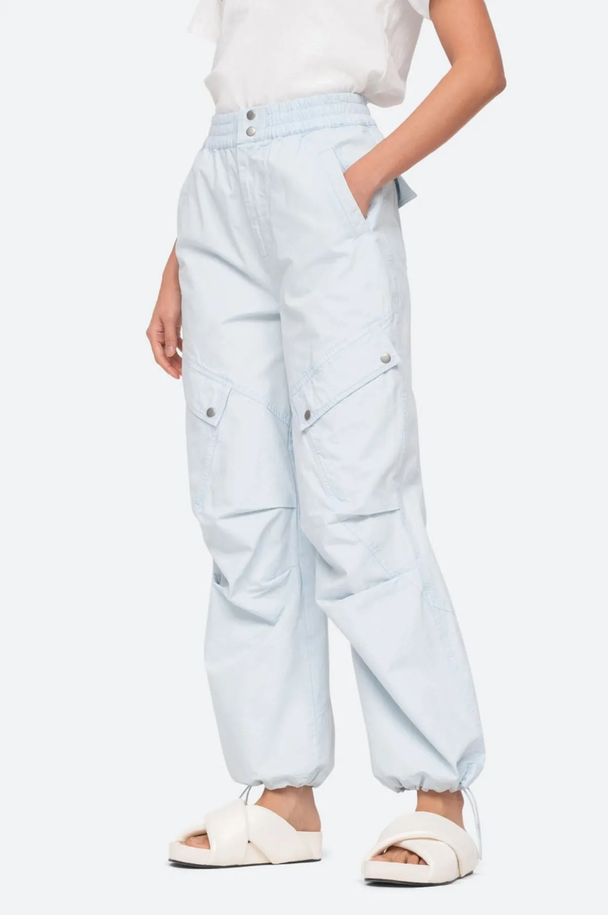 Nyla Twill Pants Blue