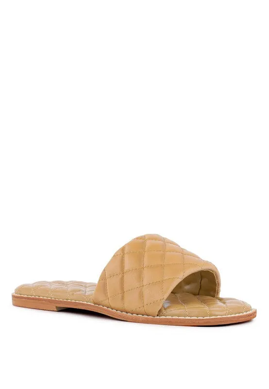 ODALTA Quilted Summer Flats - Handcrafted & Stylish