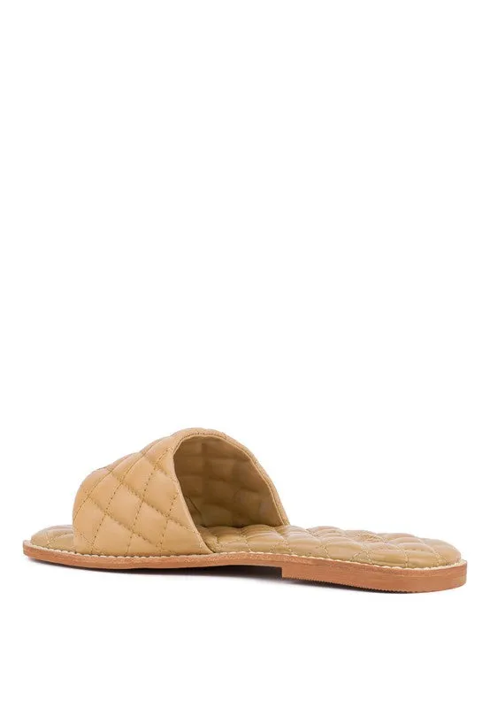 ODALTA Quilted Summer Flats - Handcrafted & Stylish