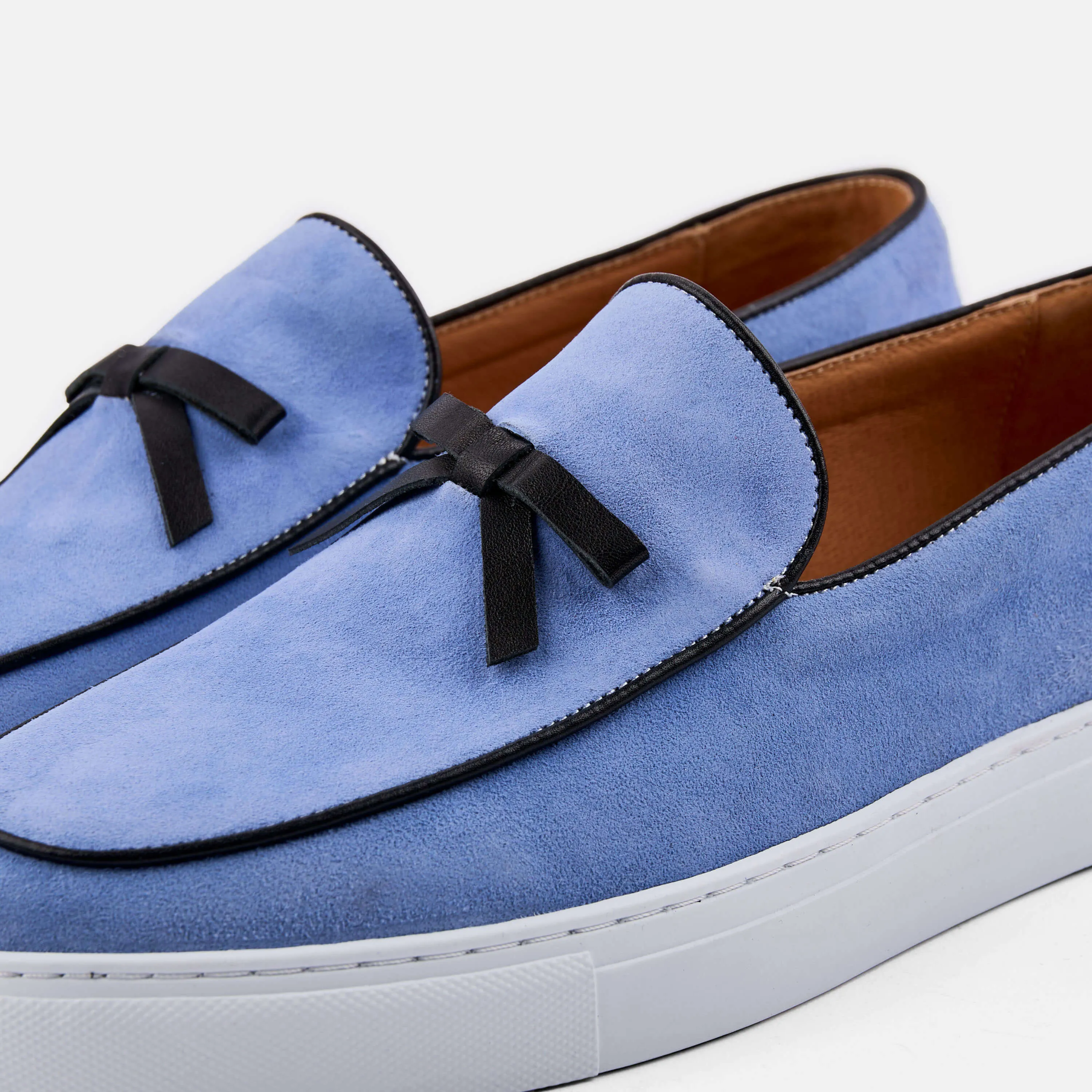 Odell Ivy Blue Suede Loafers