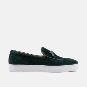 Odell Sacramento Green Leather Loafer Sneakers