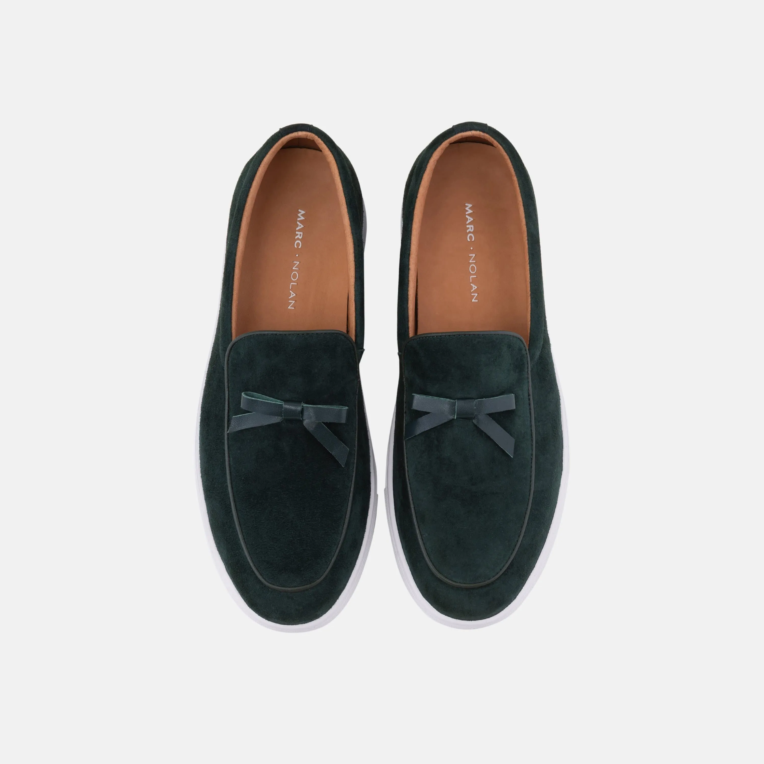 Odell Sacramento Green Leather Loafer Sneakers