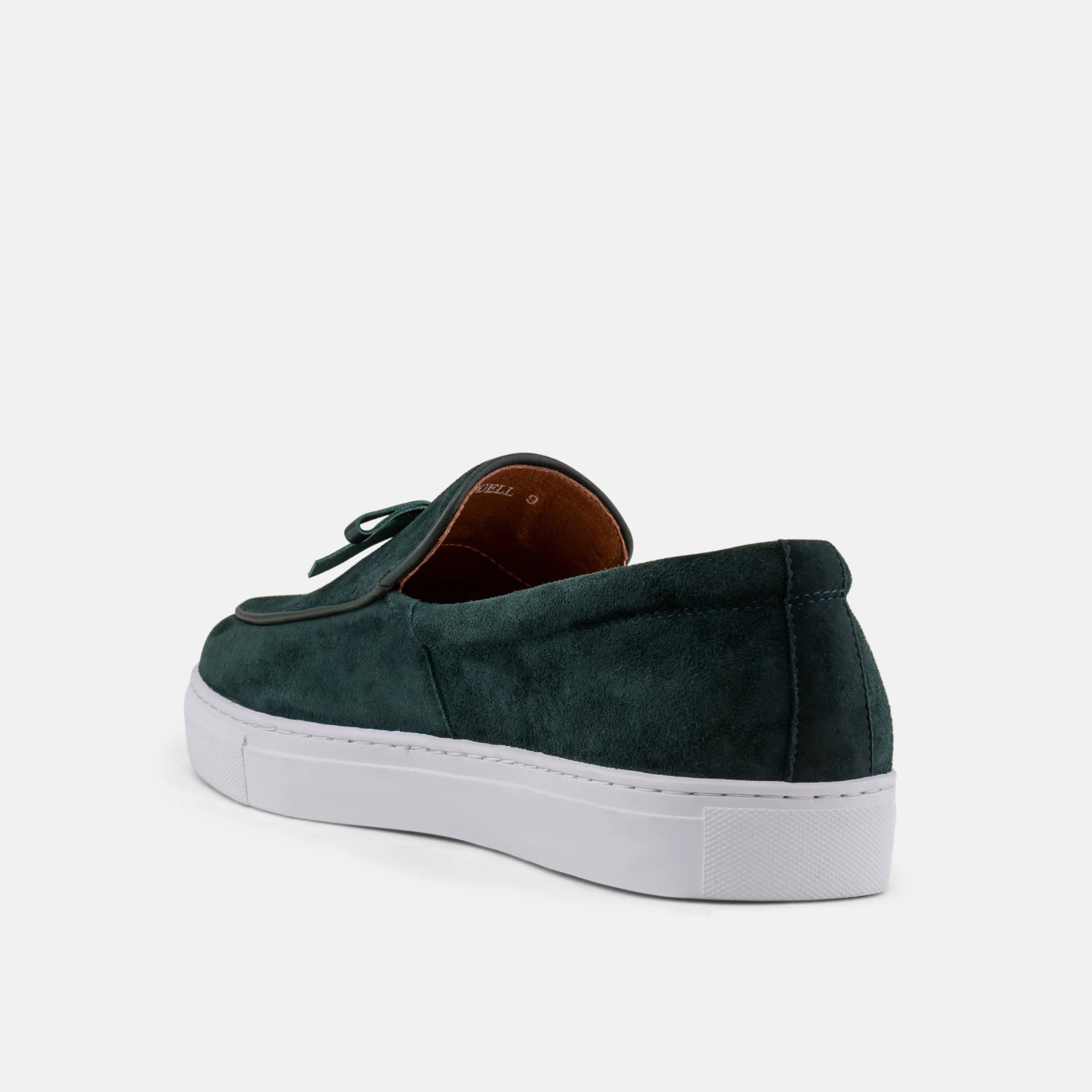 Odell Sacramento Green Leather Loafer Sneakers