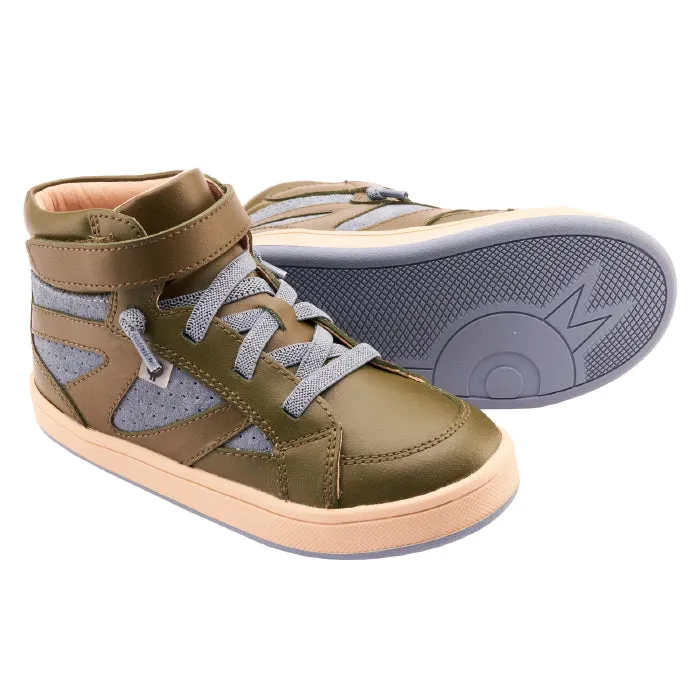 Old Soles kids shoes, military green, child sole base