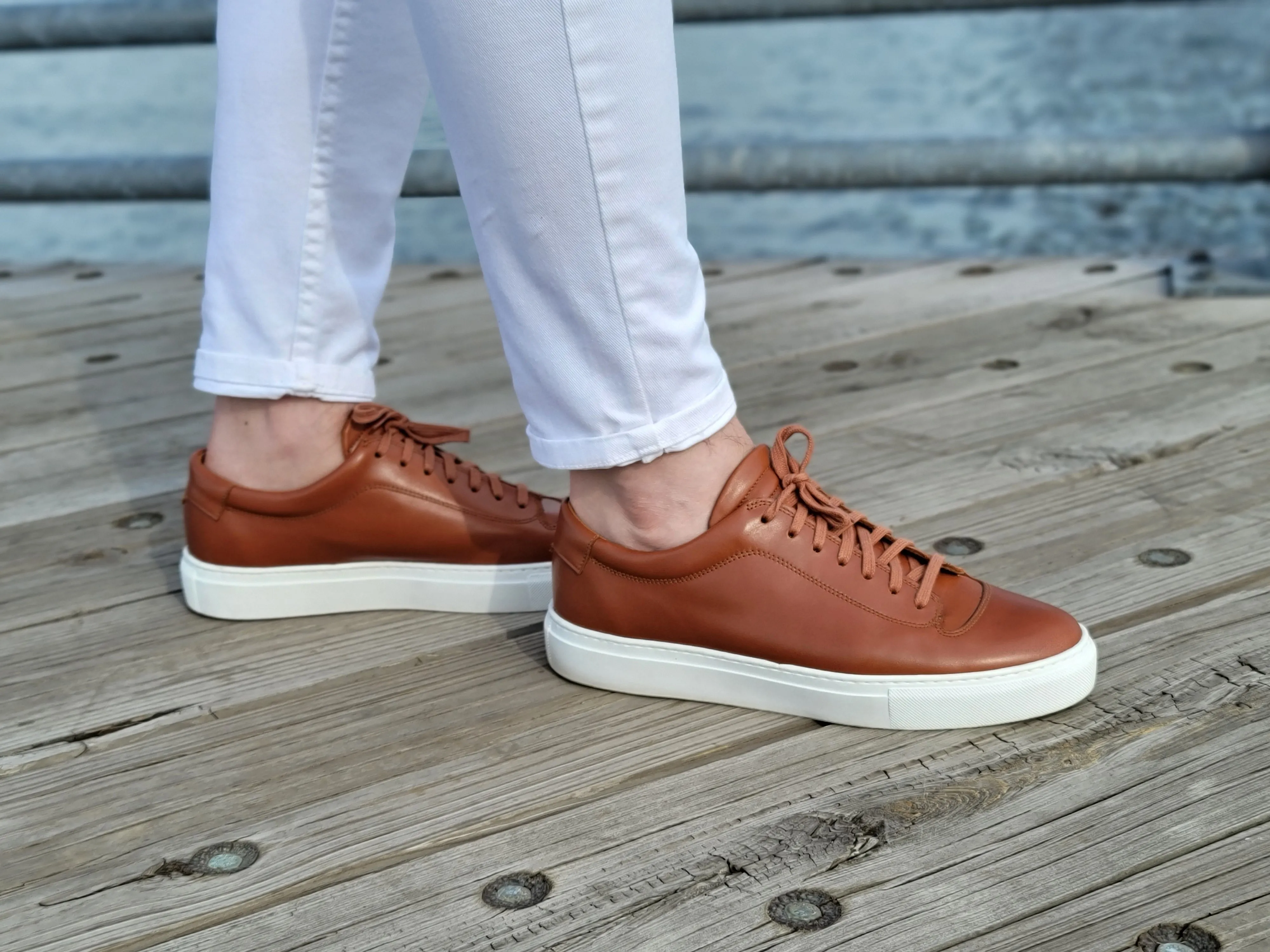 Olympia Cedar Calf White Sole shoes