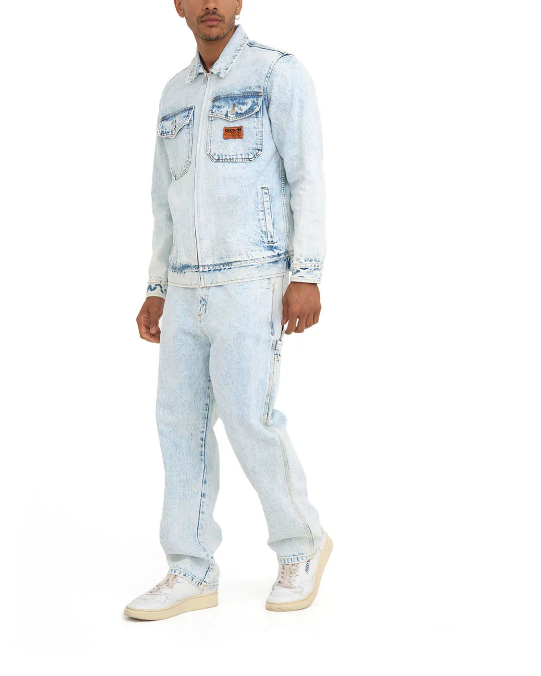 ORTIZ GARAGE JACKET - LIGHT BLUE WASH