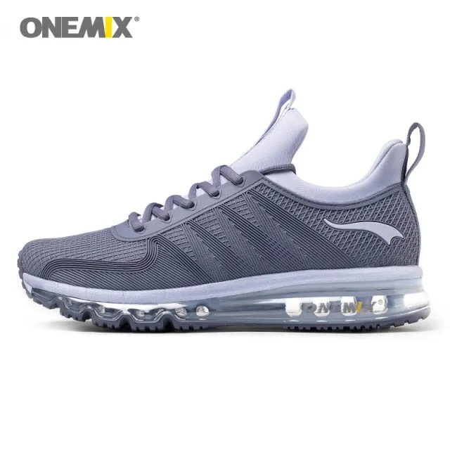 Outdoor running shoes with air cushioning for jogging and gym workouts.