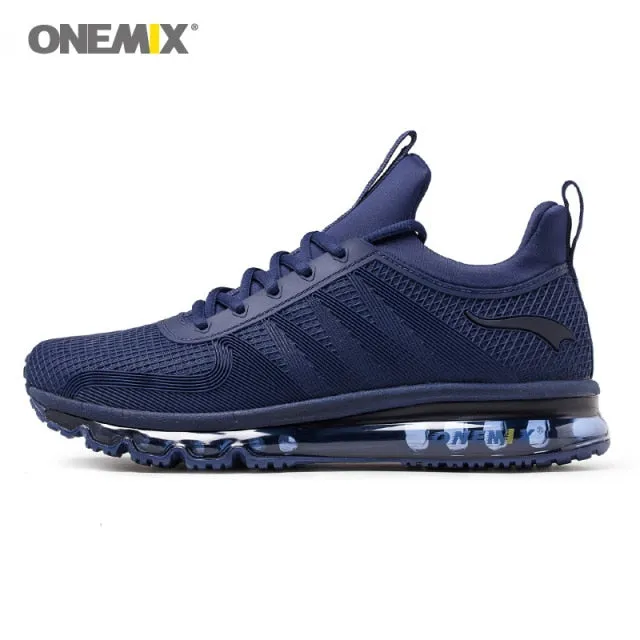 Outdoor running shoes with air cushioning for jogging and gym workouts.