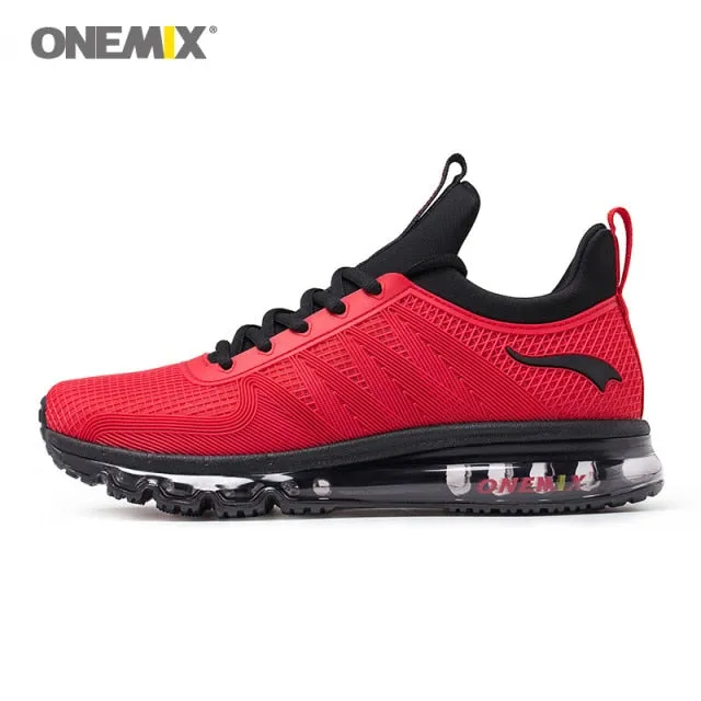 Outdoor running shoes with air cushioning for jogging and gym workouts.