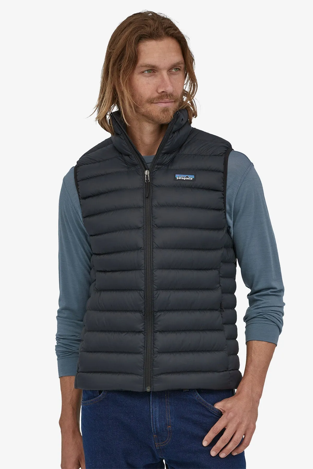 Patagonia Mens Custom Down Sweater Vests, Black