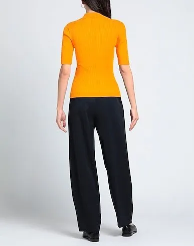 PATOU Rib Cropped Plain Logo V-neck & Crew neck