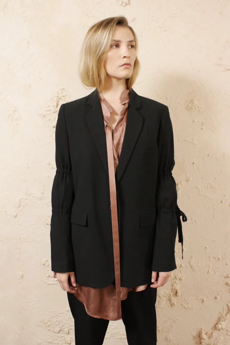 Peasant Sleeve Blazer