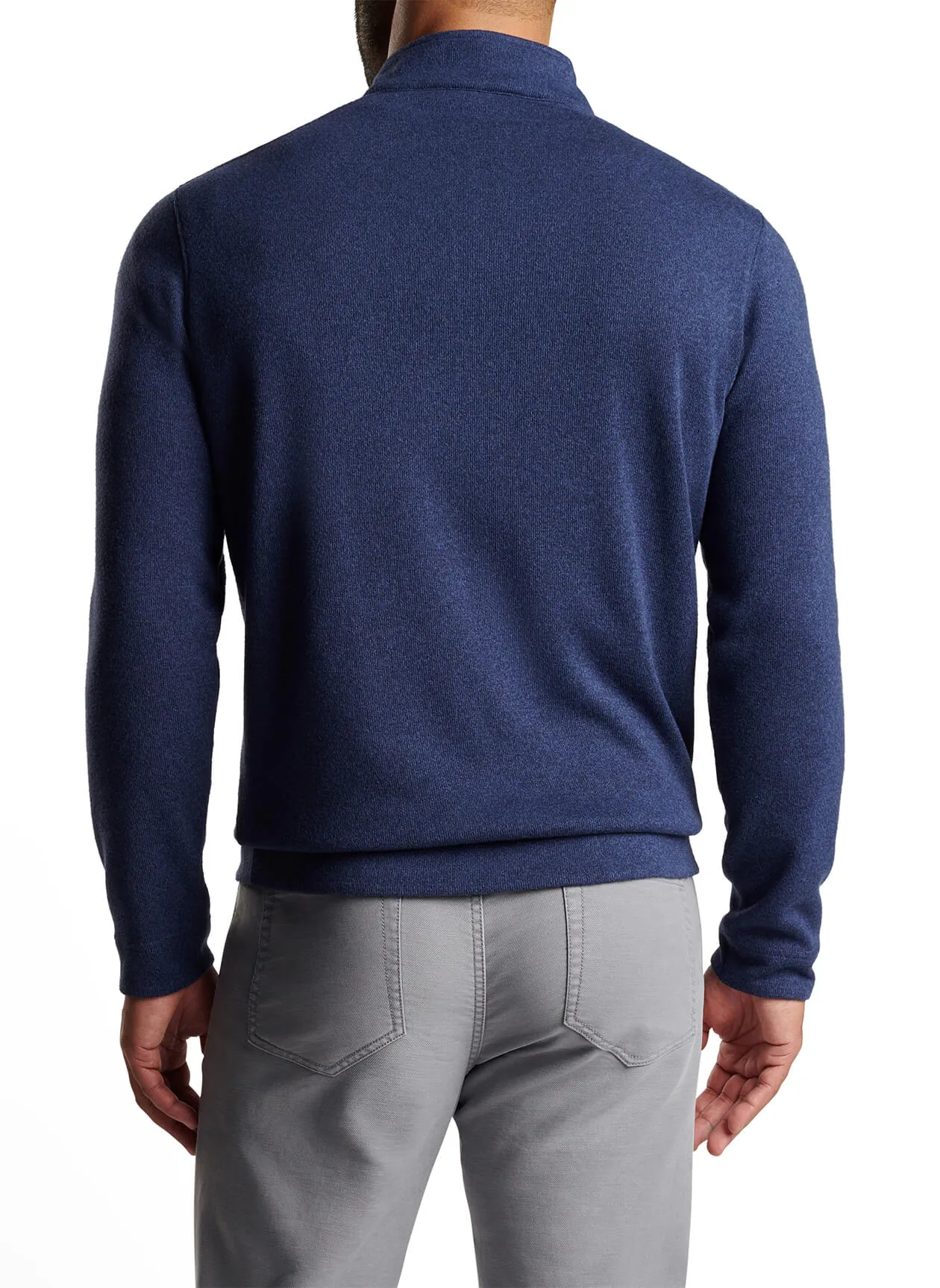 Peter Millar Crown Sweater Fleece Custom Quarter-Zips, Navy