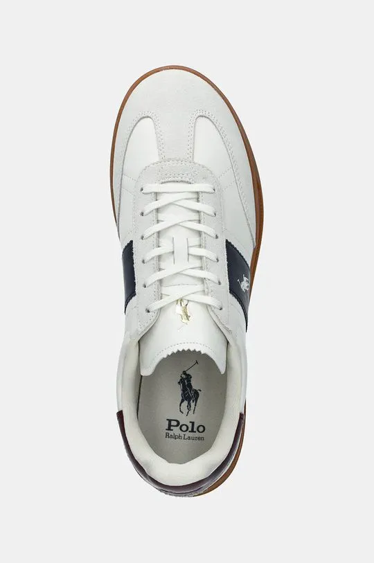 Polo Ralph Lauren leather sneakers Hrt Aera Pp white color 809954902001